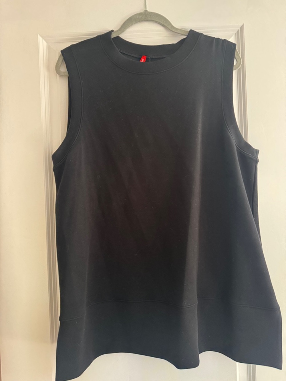 SPANX Black Crewneck Tunic Top